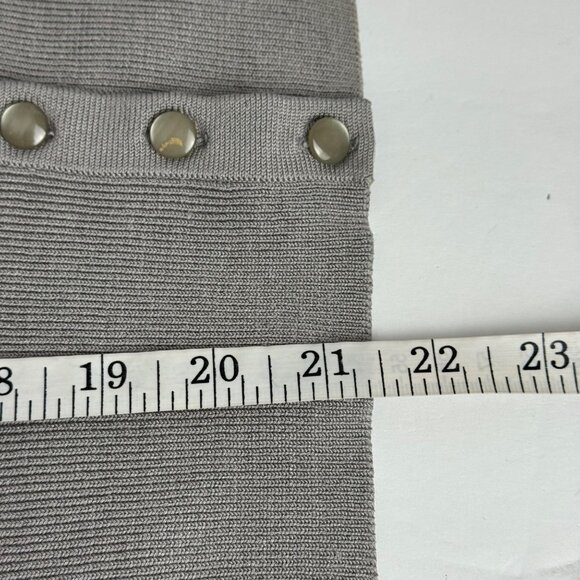 Talbots Grey Silk Blend Beaded Sweater Set Tank & Cardigan Women's SM Petite - Picture 10 of 12